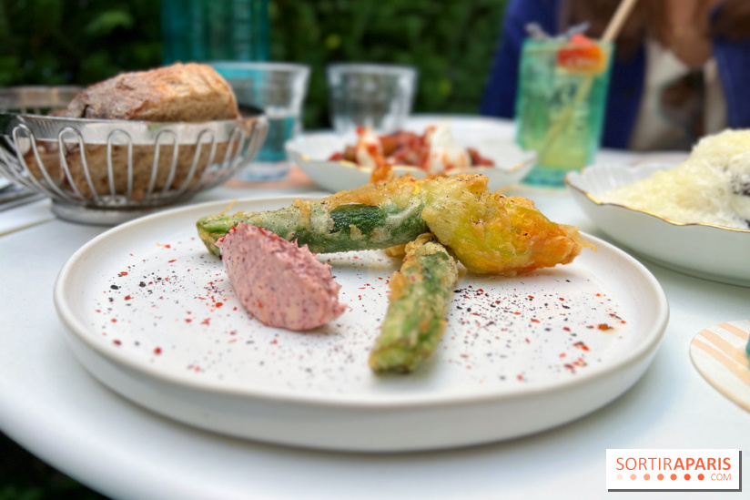 Terrasse Mercatino The Hoxton x Italicus - Fleurs de courgette tempura