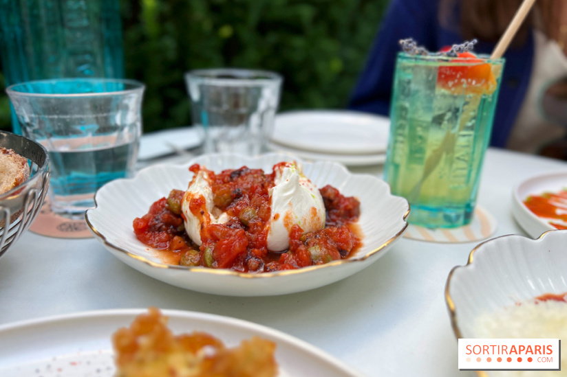 Terrasse Mercatino The Hoxton x Italicus - Burrata tomates épicées
