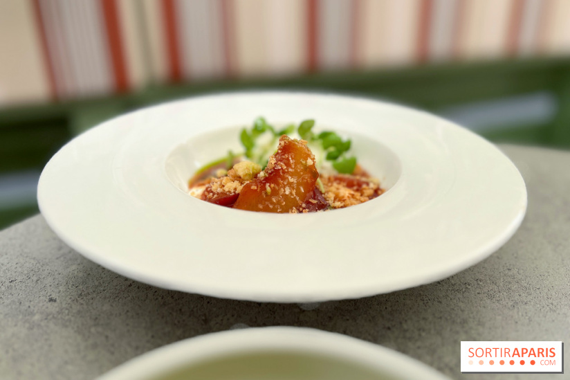 Braisenville - Pêche rôtie glace ricotta