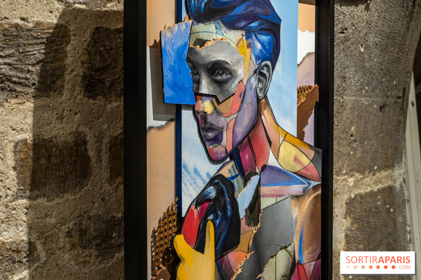 Exposition street-art Fragments par Ensemble Réel a l’église de la Madeleine