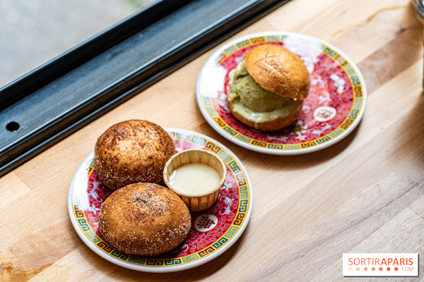 Yansai, restaurant de street Food asiatique rue Gravilliers - Paris 3e -  bao celeste - ice burger