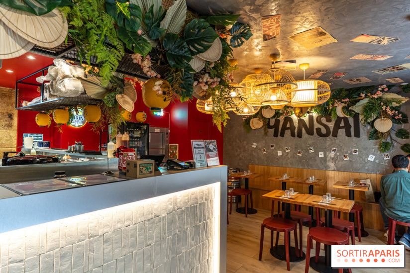 Yansai, restaurant de street Food asiatique rue Gravilliers - Paris 3e -  salle et bar