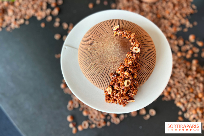 La Halle aux Grains - Bûche sarrasin noisette 2023