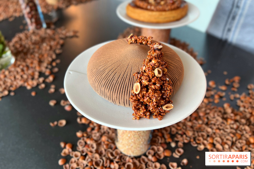 La Halle aux Grains - Bûche sarrasin noisette 2023