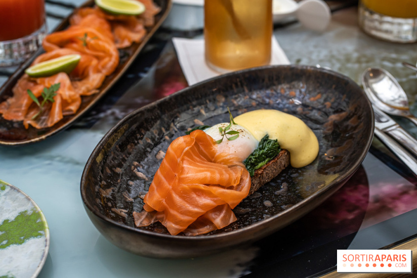 Le nouveau brunch du Rivages au Scribe Paris Opéra -  oeuf florentine saumon