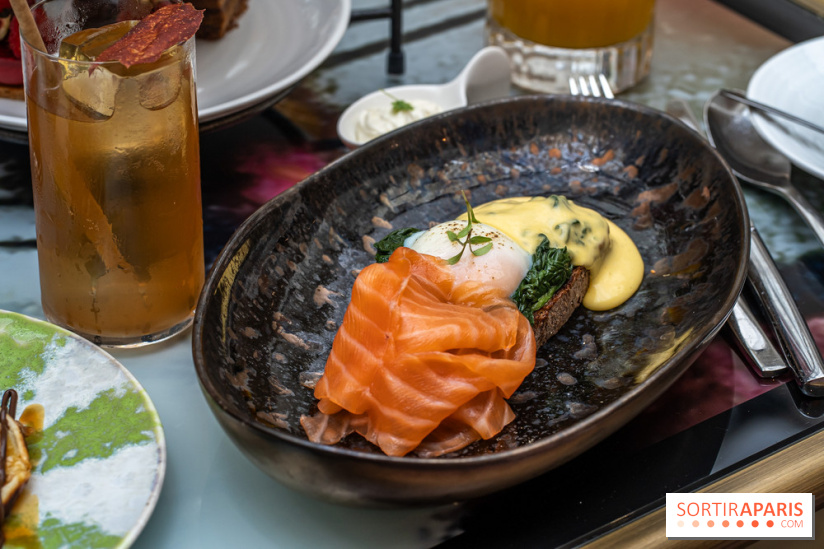 Le nouveau brunch du Rivages au Scribe Paris Opéra -  oeufs florentine saumon