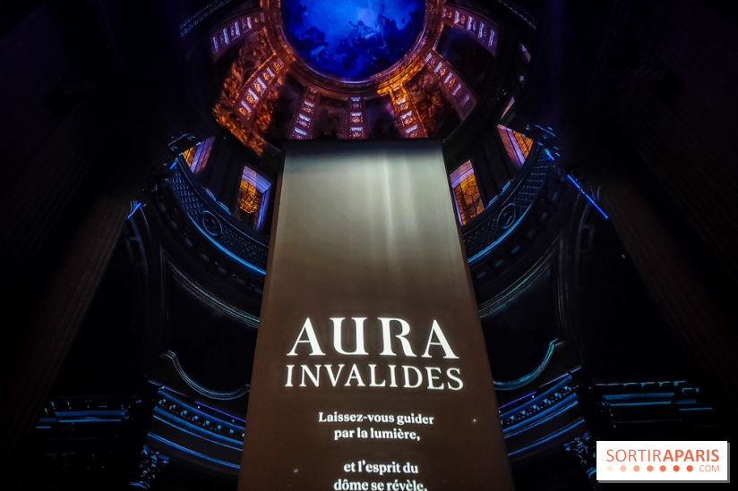 Aura, un spectacle son et lumières qui illumine le Dôme des Invalides - photos et vidéo