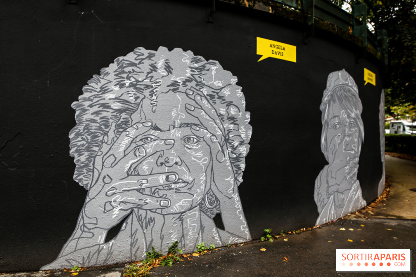 Mur des droits humains à Paris, nos photos