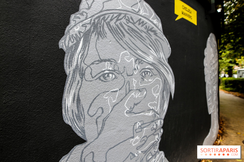 Mur des droits humains à Paris, nos photos