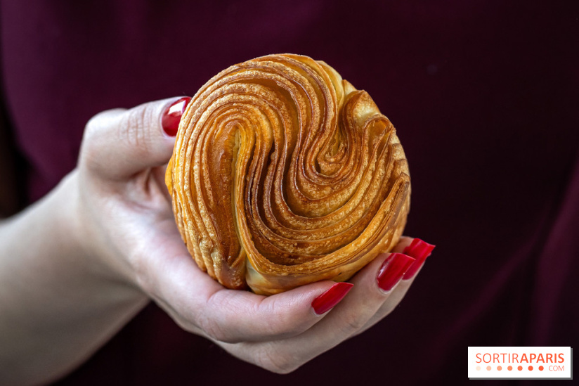 Bopain, la nouvelle boulangeries aux viennoiseries de folie -  brioche feuilletée pistache