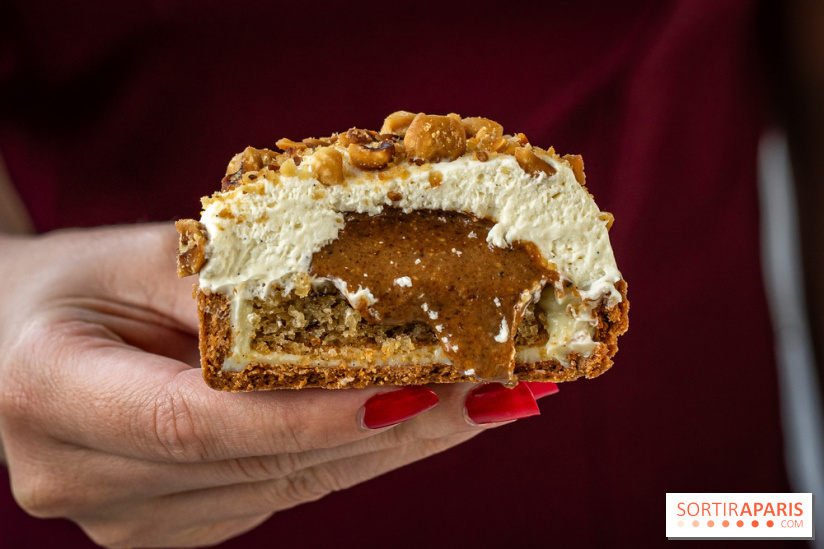 Bopain, la nouvelle boulangeries aux viennoiseries de folie -  tarte vanille - praliné noisette