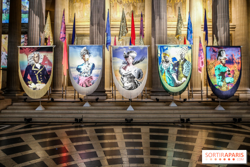 Raphaël Barontini, les photos de son installation monumentale au Panthéon