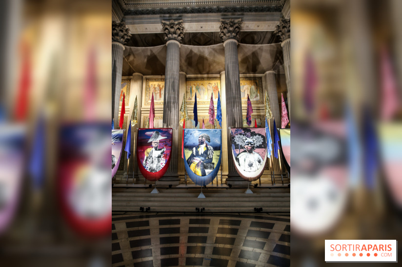 Raphaël Barontini, les photos de son installation monumentale au Panthéon - IMG 1416