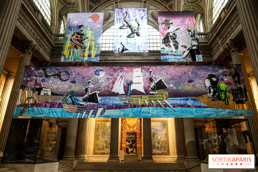 Raphaël Barontini, les photos de son installation monumentale au Panthéon