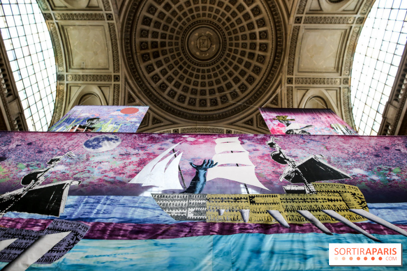 Raphaël Barontini, les photos de son installation monumentale au Panthéon