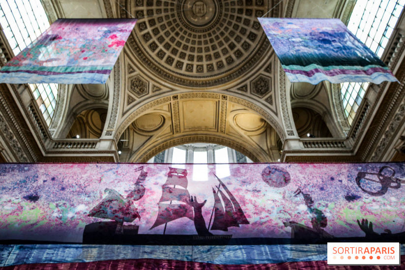 Raphaël Barontini, les photos de son installation monumentale au Panthéon