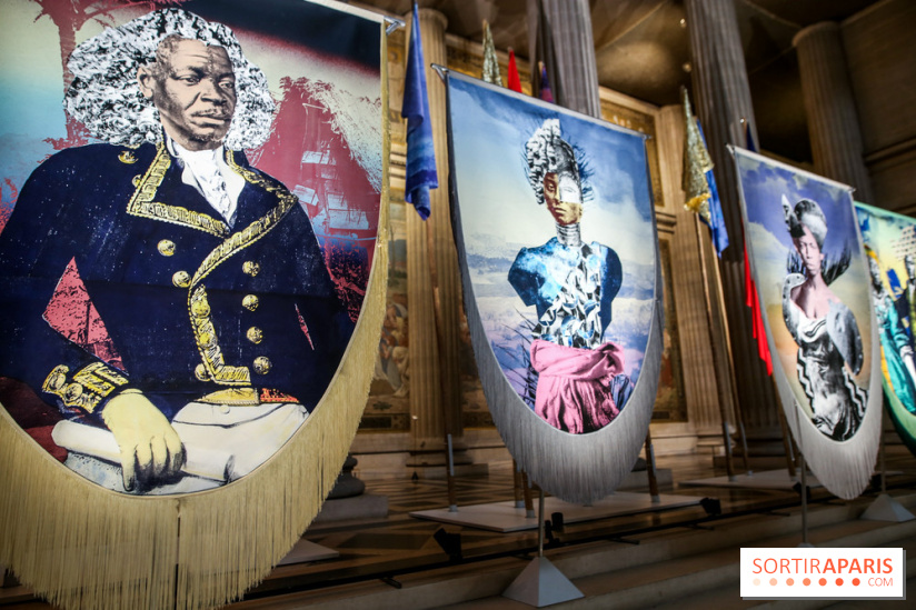 Raphaël Barontini, les photos de son installation monumentale au Panthéon