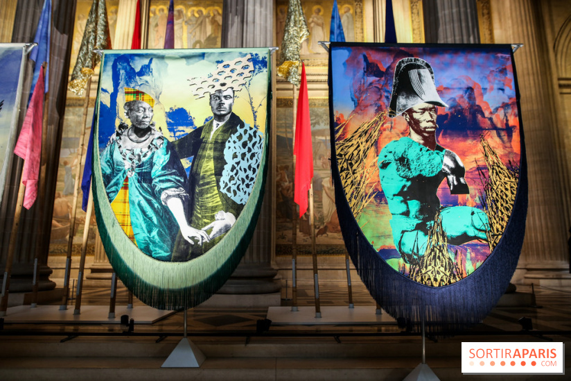 Raphaël Barontini, les photos de son installation monumentale au Panthéon