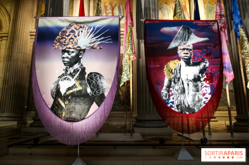 Raphaël Barontini, les photos de son installation monumentale au Panthéon
