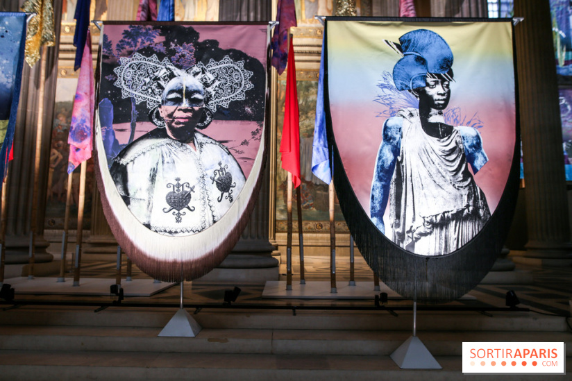 Raphaël Barontini, les photos de son installation monumentale au Panthéon - IMG 1465