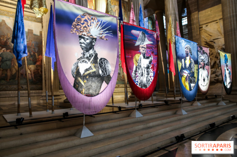 Raphaël Barontini, les photos de son installation monumentale au Panthéon