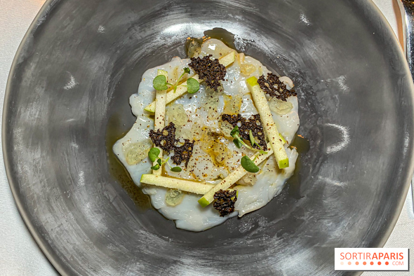 Résidence Culinaire 2023 La Big Bertha la Nouvelle Seine carpaccio de saint jacques