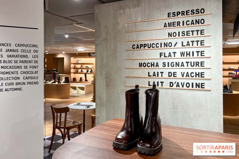 Café Jonak et collections chaussures marrons - Galeries Lafayette Haussmann - image00011