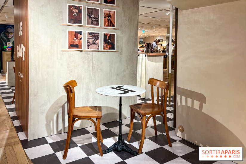 Café Jonak et collections chaussures marrons - Galeries Lafayette Haussmann