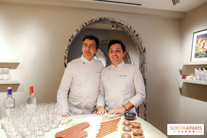 Bûche et chocolats de Noël 2023 signés Alléno & Rivoire
