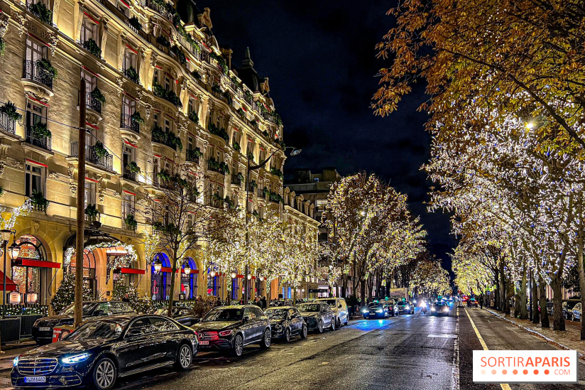 Les illuminations de Noël 2023 de l'Avenue Montaigne - cérémonie et décors féériques