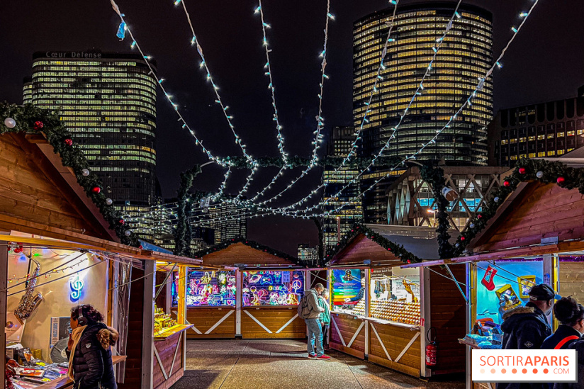 Le Marché de Noël 2023 de La Défense - Père Noël, spots photo illuminés, créateurs et stands gourmands