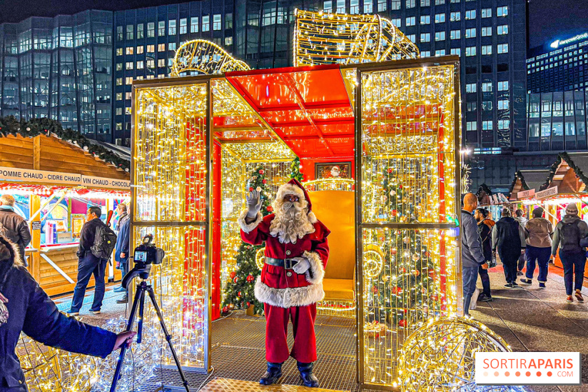 Le Marché de Noël 2023 de La Défense - Père Noël, spots photo illuminés, créateurs et stands gourmands