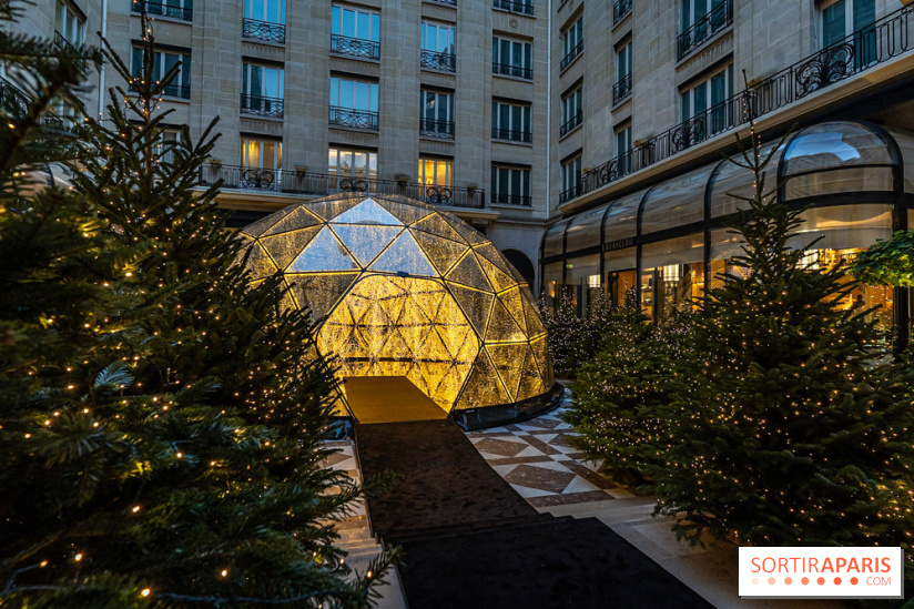 Le Four Seasons George V et ses décorations de fêtes