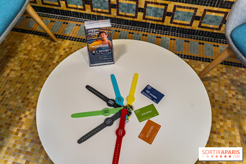 Piscine Pontoise à Paris - Saint-Michel - les photos -  bracelets et cartes