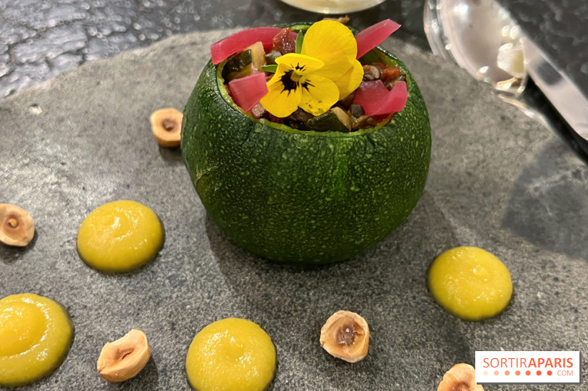 Ma Dame, le restaurant de l'hôtel Marignan Champs-Elysées - Courgette farcie champignons