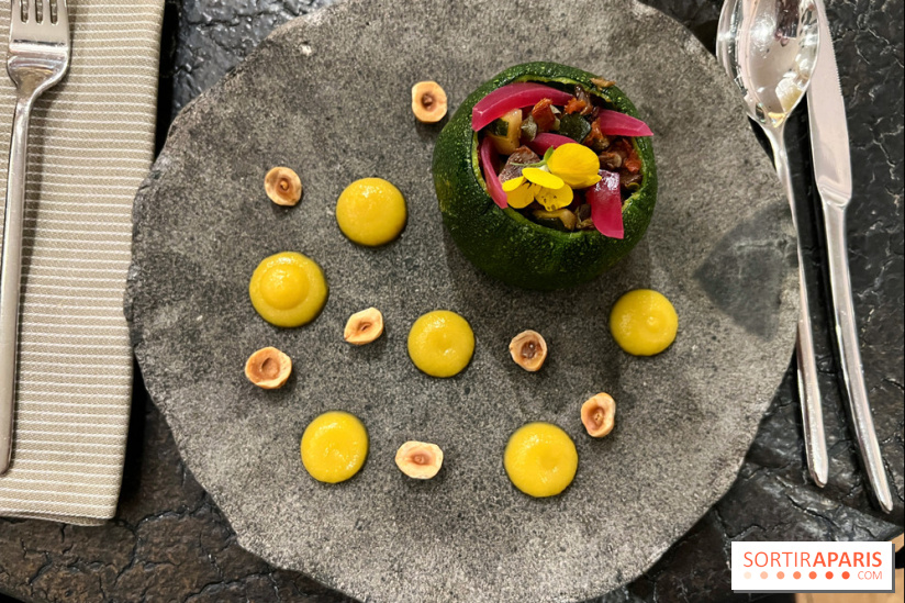 Ma Dame, le restaurant de l'hôtel Marignan Champs-Elysées - Courgette farcie champignons