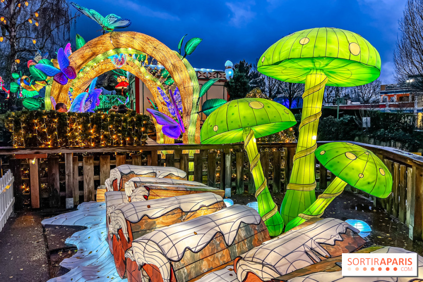 Noël au Parc Astérix 2023, sentier de lumières et patinoire