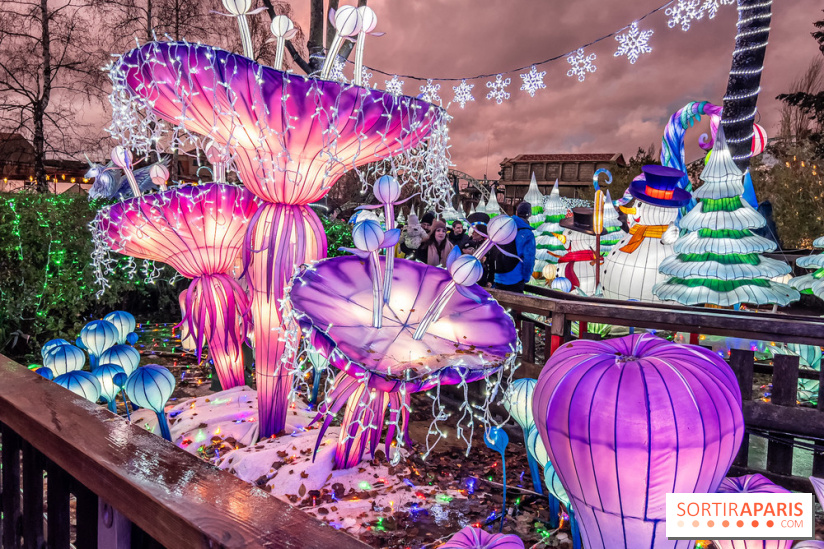 Noël au Parc Astérix 2023, sentier de lumières et patinoire