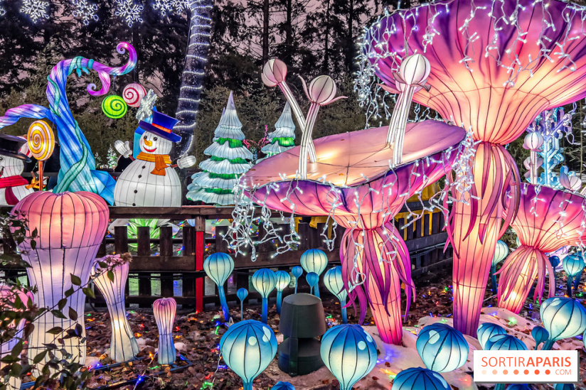 Noël au Parc Astérix 2023, sentier de lumières et patinoire