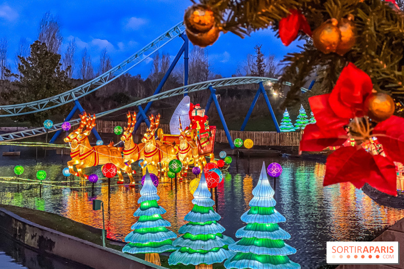 Noël au Parc Astérix 2023, sentier de lumières et patinoire