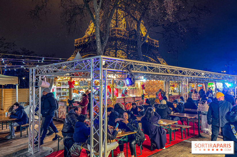 Marché de Noël 2023 au pied de la tour Eiffel - Quai Jacques Chirac