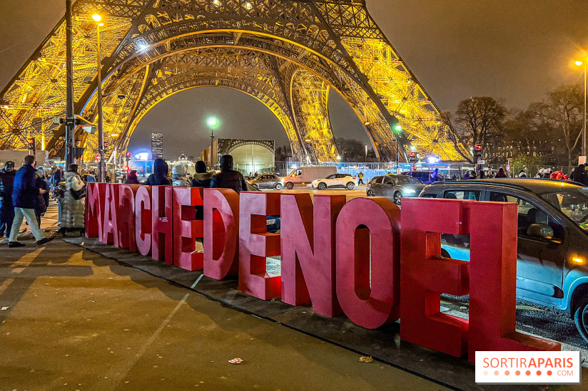 Marché de Noël 2023 au pied de la tour Eiffel - Quai Jacques Chirac