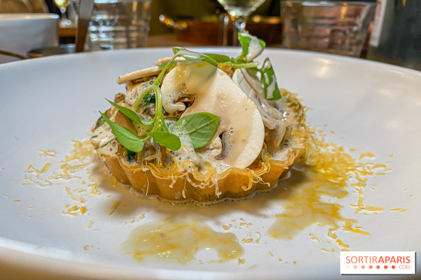 Café César restaurant bistronomique Clichy tarte champignons