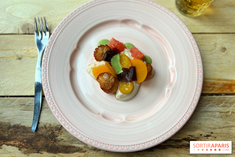 La Datcha - Saint-Jacques, chou fleur, pomelos