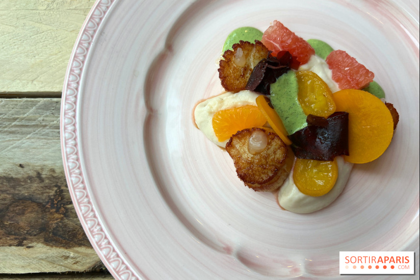 La Datcha - Saint-Jacques, chou fleur, pomelos