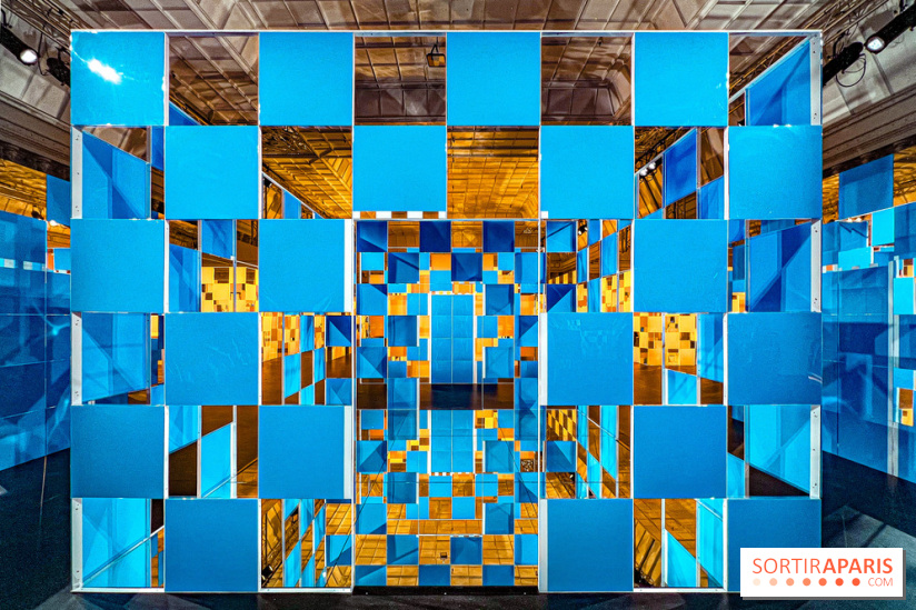Aux Beaux Carrés, l'exposition de Daniel Buren au Bon Marché Rive Gauche