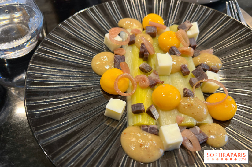 L'Evadé - Poireaux, jaune d'oeuf, cecina, moutarde