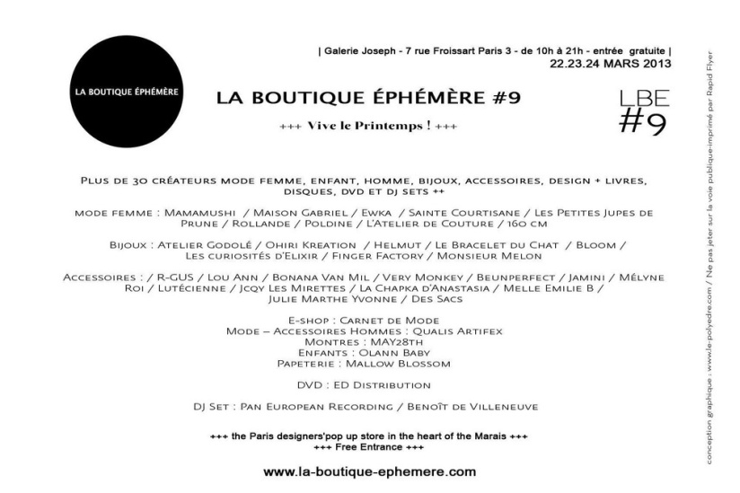 La Boutique Éphémère #9