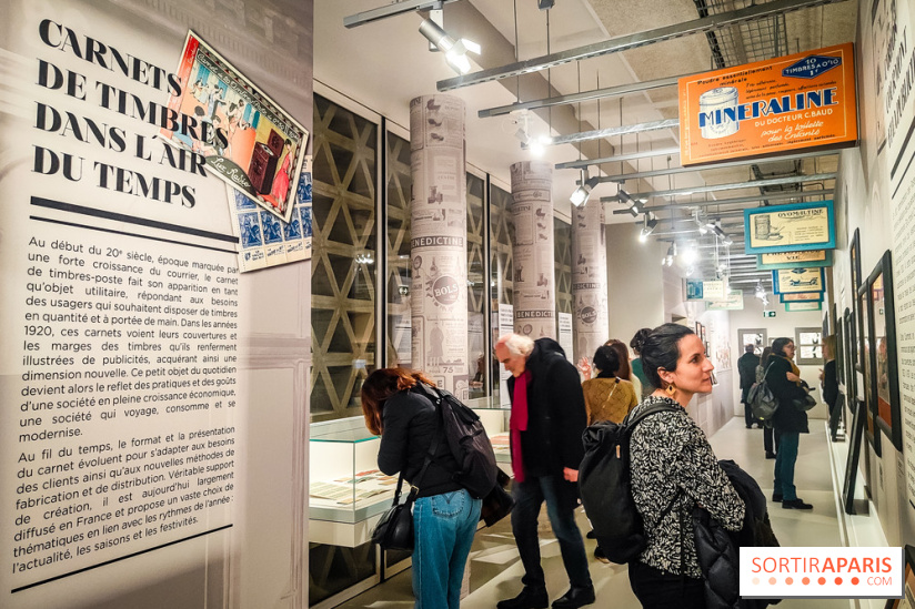 Carnets de timbres dans l'air du temps, l'exposition originale du musée de la Poste - nos photos - IMG20240130184458