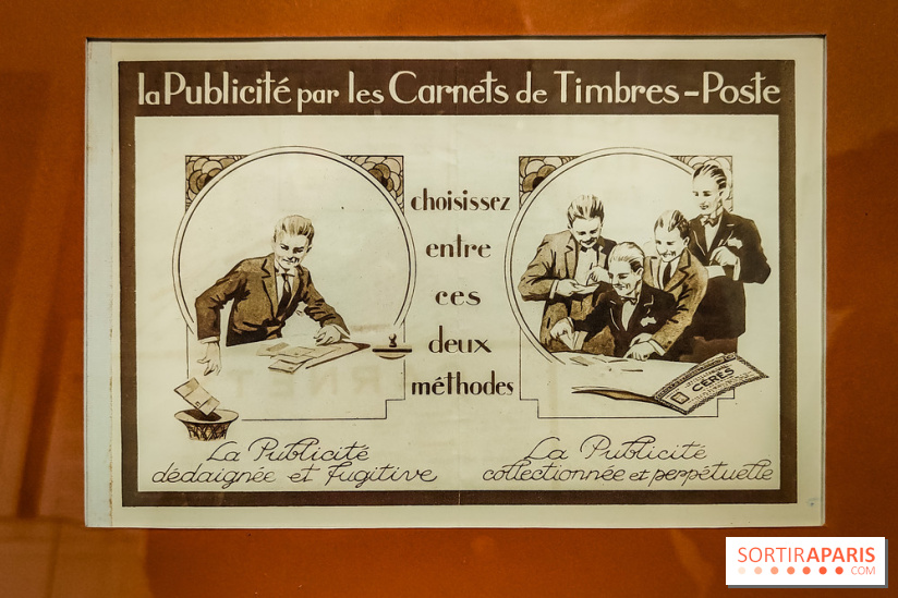 Carnets de timbres dans l'air du temps, l'exposition originale du musée de la Poste - nos photos - IMG20240130184344